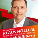 Plakat zur Bürgermeisterwahl